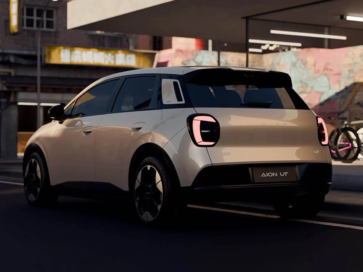 New Energy Pure Electric Mini Hatchback AION UT Фурӯши гарми литий гибридии EV аз Корхонаи муштараки GAC Нархи паст