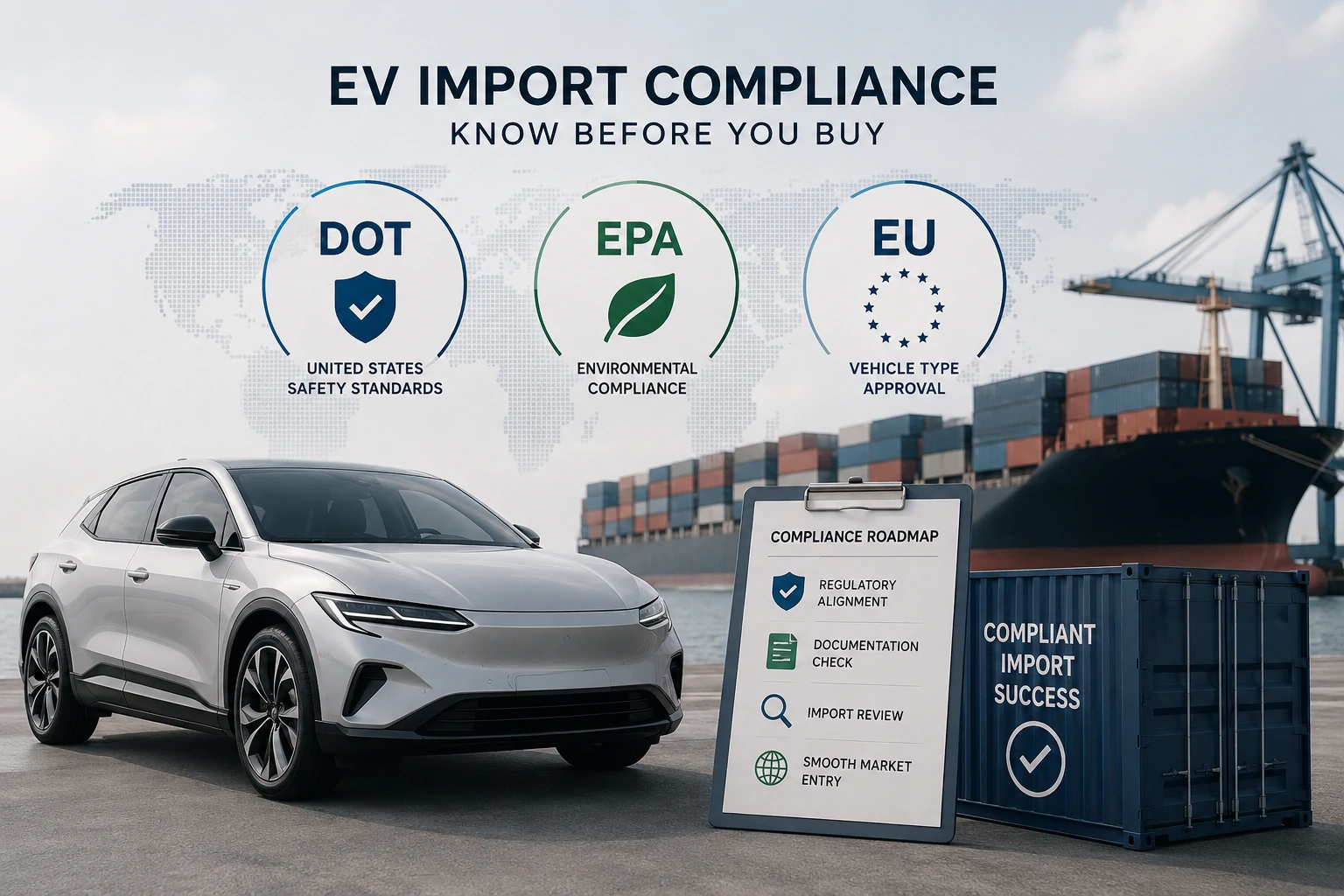 Стандартҳои DOT, EPA ва ИА: Он чизеро, ки воридкунандагони EV бояд пеш аз харид донанд