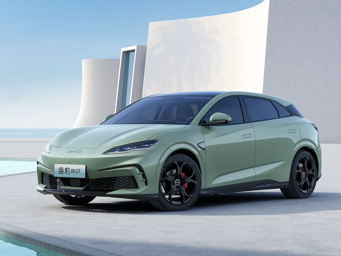 BYD Seal 06GT Heatwave Edition Electric Hatchback 550 AWD 3000W Power Motor 4x4 Mini Auto бо таҷрибаи чапи динамикӣ